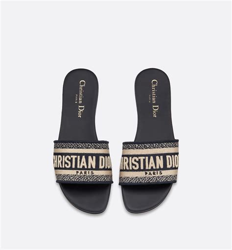 dior logo slides womens|christian dior women's flip flops.